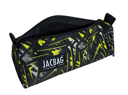 Jacbag Sarı Geometrik Tek Bölmeli Üçgen Okul ve Ofis Kalem Kutusu