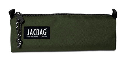 Jacbag Haki Yeşil Erkek Çocuk Tek Bölmeli Üçgen Okul ve Ofis Kalem Kutusu