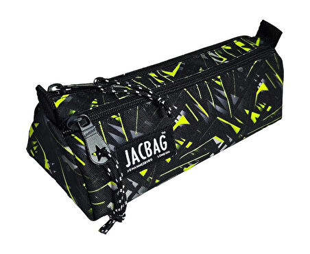 Jacbag Dual Prime İki Bölmeli Üçgen Sarı Geometrik Erkek Kalem Çantası