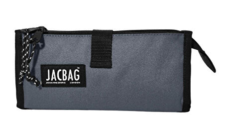 Jacbag Twin Masa Üstü Çift Bölmeli Kalem Çantası - Gri