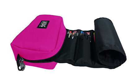 Jacbag Mercan Pembe Organizer Roll Up Düzenleyici Kalem Kutusu/Kalemlik