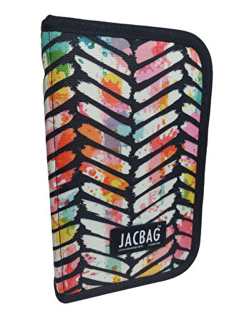 Jacbag Geometrik Sert Kapaklı Lastikli Düzenleyici Organizer Kalemlik
