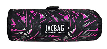 Jacbag Pembe Geometrik Senior Sanatsal Rulo Organizer Kalem Çantası (Kız Çocuk/Kadın)