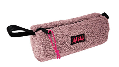 Jacbag Teddy Silindir Peluş Kız Çocuk Kalem Çantası Pembe