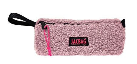 Jacbag Teddy Silindir Peluş Kız Çocuk Kalem Çantası Pembe