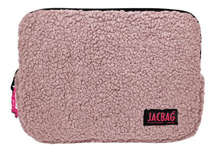 Jacbag Teddy Pembe Peluş Kız Çocuk Tablet Çantası