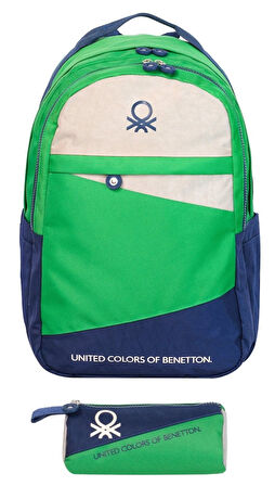 United Colors Of Benetton Color Blocking Erkek Çocuk Çanta Seti - Yeşil