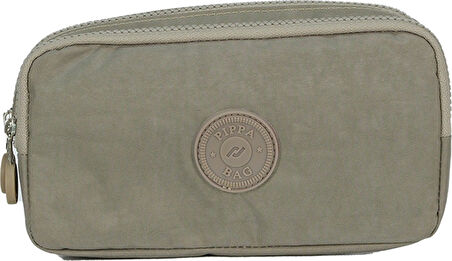 Pippa Yogi İki Gözlü Kız Çocuk Krem Krinkıl Kumaş Kalem Çantası/Kalemlik - KK975-3