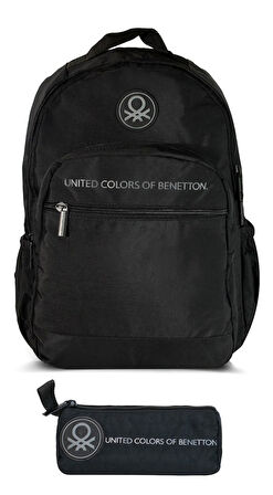 United Colors Of Benetton Monokrom Style Unisex Çocuk Sırt Çantası - Siyah - Erkek