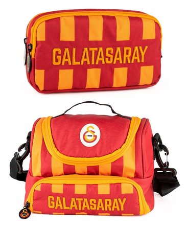 Galatasaray Erkek Çocuk Nakışlı Beslenme Çantası ve Kalemlik Seti (İkili Set) - ME25541