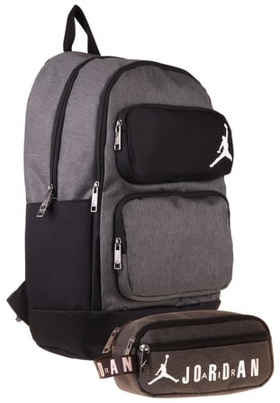 Jordan Air Cleveland Grey Gri İkili Sırt Çantası ve Kalemlik Seti - Erkek Çocuk - SETJA-Q3170C