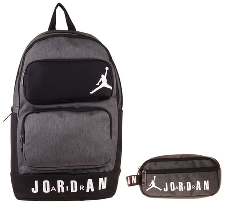 Jordan Air Cleveland Grey Gri İkili Sırt Çantası ve Kalemlik Seti - Erkek Çocuk - SETJA-Q3170C