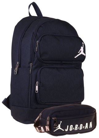 Jordan Air Cleveland Navy Blue Lacivert İkili Sırt Çantası ve Kalemlik Seti - Erkek Çocuk - SETJA-Q3172C