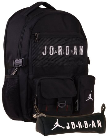 Jordan Air Brooklyn Black Siyah İkili Sırt Çantası ve Kalemlik Seti - Erkek Çocuk - SETJA-Q3180C