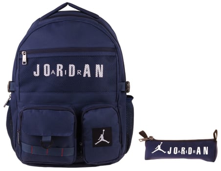 Jordan Air Brooklyn Navy Blue Lacivert İkili Sırt Çantası ve Kalemlik Seti - Erkek Çocuk - SETJA-Q3184C