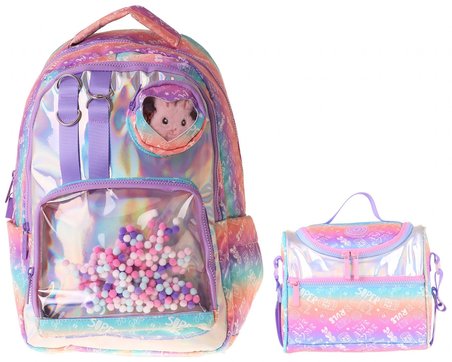 Kaukko Kids Rule Kız Çocuk Lila İlkokul Sırt Çantası ve Beslenme Çanta Seti - SETKK-L5348B