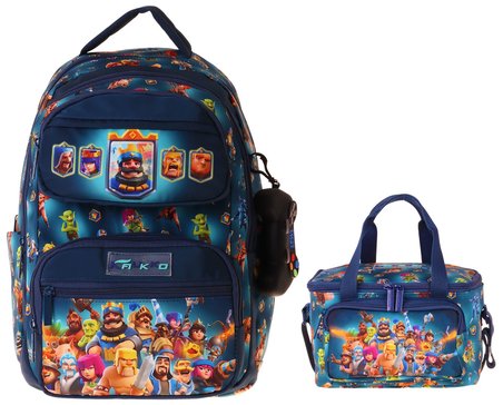 Kaukko Kids Boom Erkek Çocuk Lacivert İlkokul Sırt Çantası ve Beslenme Çanta Seti - SETKK-L5419B