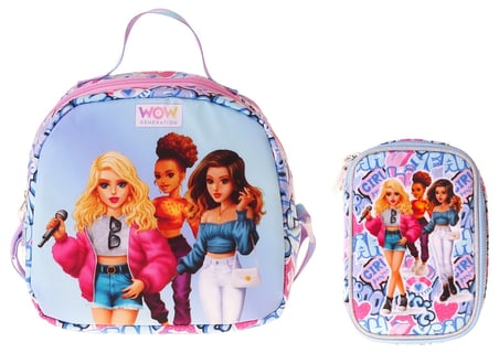 Wow Generation Kız Çocuk Music (Lila) Thermo Beslenme Çantası ve Kalemlik Seti - SETWG-W6045