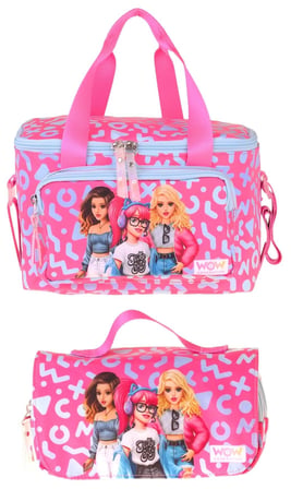 Wow Generation Kız Çocuk Girl Friends (Kırmızı) Thermo Beslenme Çantası ve Kalemlik Seti - SETWG-W6060
