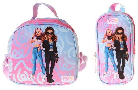 Wow Generation Kız Çocuk Wonderful (Pembe - Turkuaz) Thermo Beslenme Çantası ve Kalemlik Seti - SETWG-W6070