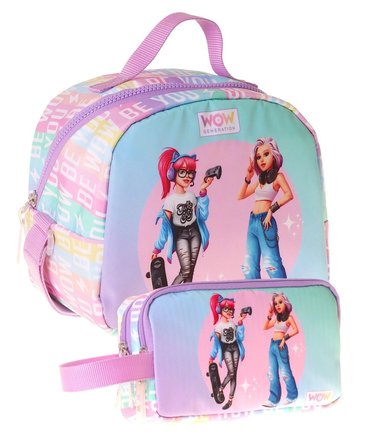 Wow Generation Kız Çocuk Be You (Yeşil - Mor) Thermo Beslenme Çantası ve Kalemlik Seti - SETWG-W6086