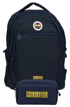 Fenerbahçe İkili Okul Çantası ve Kalemlik Seti Lacivert (Fenerbahçe Yazılı) Erkek Çocuk - SETFB26717C