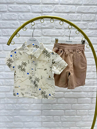 ERKEK BEBEK GÖMLEK LORTLU 2'Lİ TAKIM 