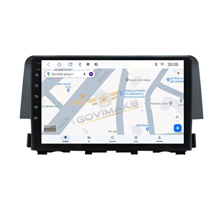 GOVİMAKS HONDA CİVİC FC5  2016 - 2021 6 GB RAM 128 GB HAFIZA ANDROID MULTIMEDIA TEYP