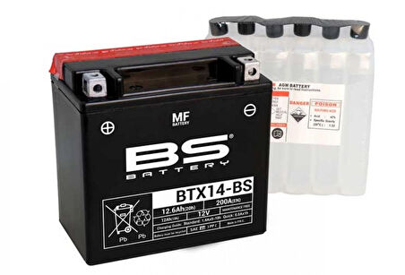 Bs Akü Btx14-bs 12v12ah 2002-2018 Bmw R 1200 Gs