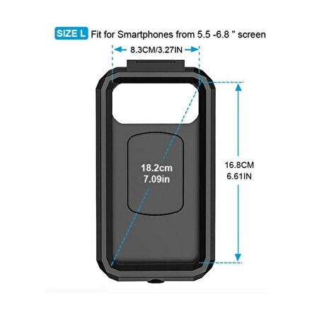 NUKROTECH M18-54 GİDON BAĞLANTILI SU GEÇİRMEZ TELEFON TUTUCU