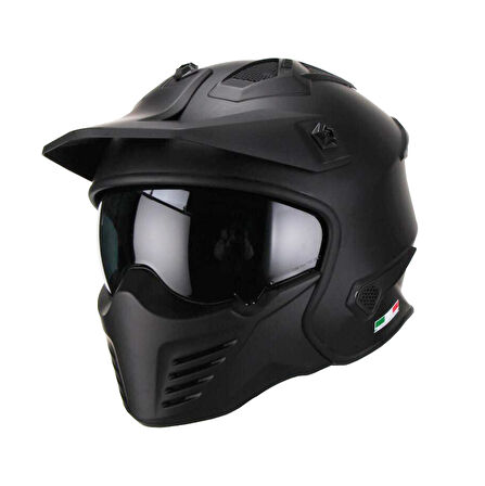 Sway Modüler Kask Tokyo Mat Siyah  Sw726x X-LARGE