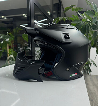 Sway Modüler Kask Tokyo Mat Siyah  Sw726x X-LARGE