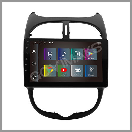 GOVİMAKS PEUGEOT 206 2002-2010 4GB RAM 64 GB HAFIZA ANDROID MULTIMEDIA TEYP