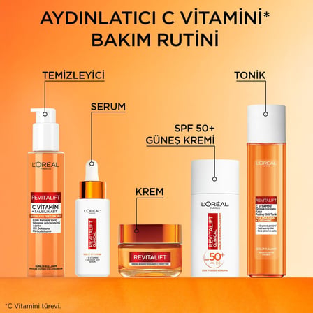 L'Oreal Paris Revitalift C Vitamini Gözenek Görünümü Karşıtı Peeling Etkili Tonik