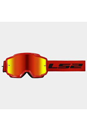 Motokros Gözlük Charger Goggles Iridyum Camlı Neon Turuncu