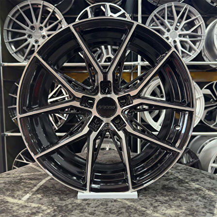 18 inç 5x114.3 ARCEO MARSEİLLE CİVİC COROLLA İ30 UYUMLU Siyah Elmas Kesim Jant Modeli Toyota Honda Hyundai