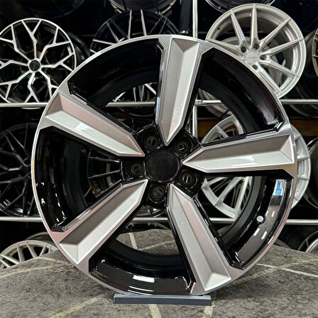 17 inç 5x100 BABAYAGA POLO İBİZA EGEA UYUMLU Siyah Elmas Kesim Jant Modeli Volkswagen Seat Skoda