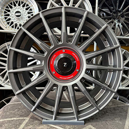 17 inç 5x100 OZ OLYMPUS POLO EGEA İBİZA UYUMLU Gun Metal Jant Modeli Seat Fiat Volkswagen