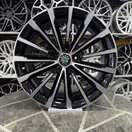 19 inç 5x112 PHOENİX Siyah Elmas Kesim Jant Modeli Skoda