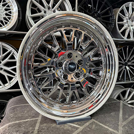 18 inç 5x112 CCV GOLF JETTA PASSAT LEON UYUMLU Krom Jant Modeli Volkswagen Seat Skoda