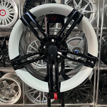16 inç 4x108 Peugeot Citroen Uyumlu Taycan Siyah - Beyaz Jant Modeli (4 Adet)
