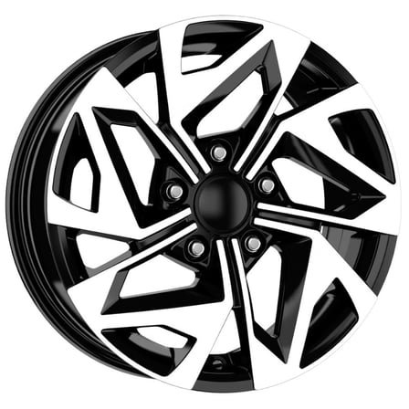 15 inç 5x114.3 Renault İcon Siyah Elmas Kesim Jant Modeli (4 Adet)