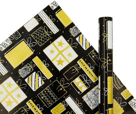 70x100 cm Premium Hediye Paketleme Kağıdı 2'li Set | Kolay Sarılabilir, Canlı Baskı, Özel Kutu ile Rulo Gönderim | M20