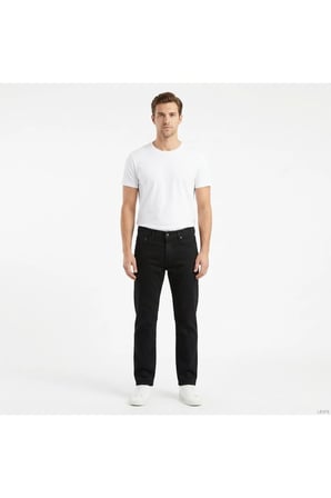 505® regular fit likralı esnek kumaş klasik Erkek Jean Pantolon--black-- Siyah01 / 38/32