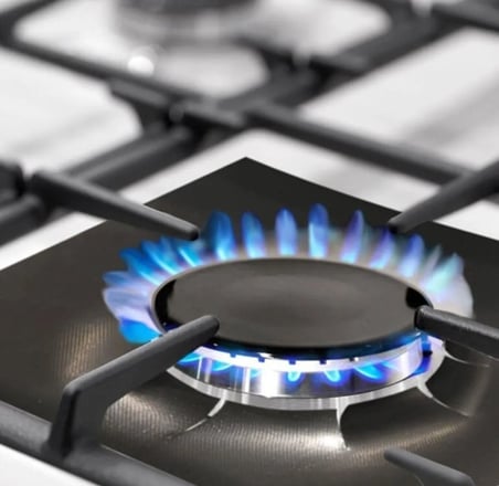 Premium Yanmaz Yapışmaz Ocak Koruyucu Seti: 4'lü Siyah, Kolay Temizlenen Yeniden Kullanılabilir Kaplamalar