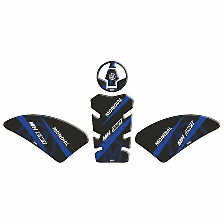 Gogo Tank Pad Seti 003 Siyah-mavi Mondıal 125 Drıft L 2019-2023