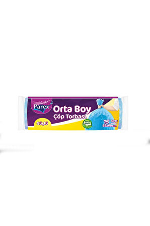 Parex güçlü Çöp Torbası Orta Boy 15 Pkt