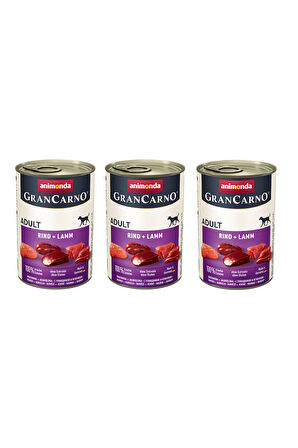 Animonda Gran Carno Sığır ve Kuzu Etli Köpek Konserve 400 Gr. X 3 Adet