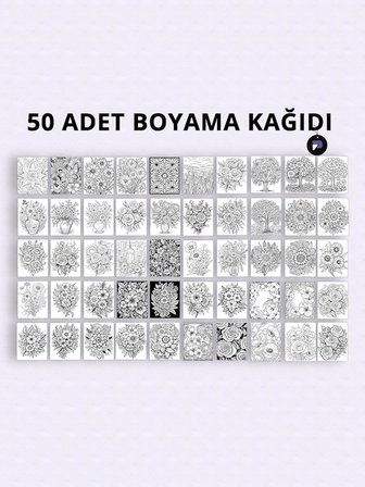Rüya Bahçe Yetişkin Boyama Kitabı, Çiçekler Mandala Boyama Kitabı, Boyama Defteri, Boyama Sayfaları, Yetişkinler İçin Boyama Seti, Yetişkinler İçin Boyama Kitabı