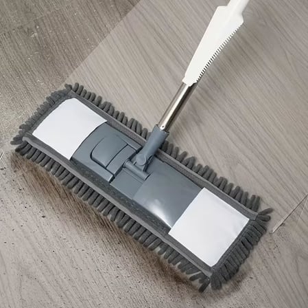 Kyrotech Makarna Mop Mikrofiber Paspas Yedeği, Evrensel Uyumlu Temizlik Başlığı, Döner Moplar İçin, Süper Emici, İz Tüy Bırakmayan Zemin Aparatı, Islak Kuru Şönil Bez, Asorti 50 CM